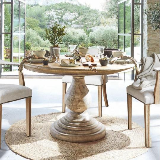 cottage videki faasztal etkezo butor mediterran rusztikus szurke barna tomorfa kerekasztal kerek asztal etkezoasztal country nagymeretu provanszi.jpg